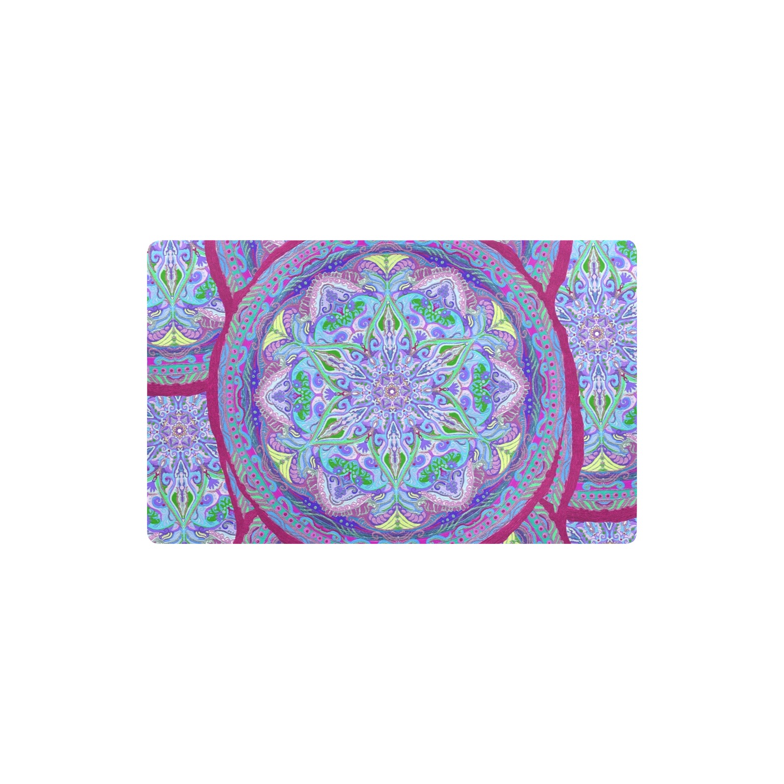 embroidery-purple Kitchen Mat 32"x20"