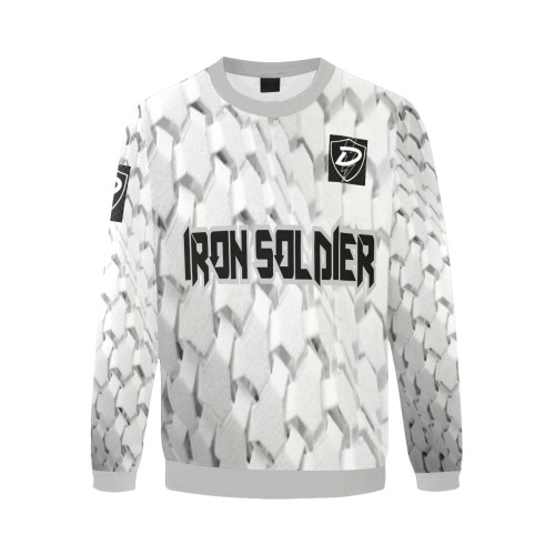 DIONIO Clothing - IRON SOLDIER Sweatshirt Men's Oversized Fleece Crew Sweatshirt (Model H18)