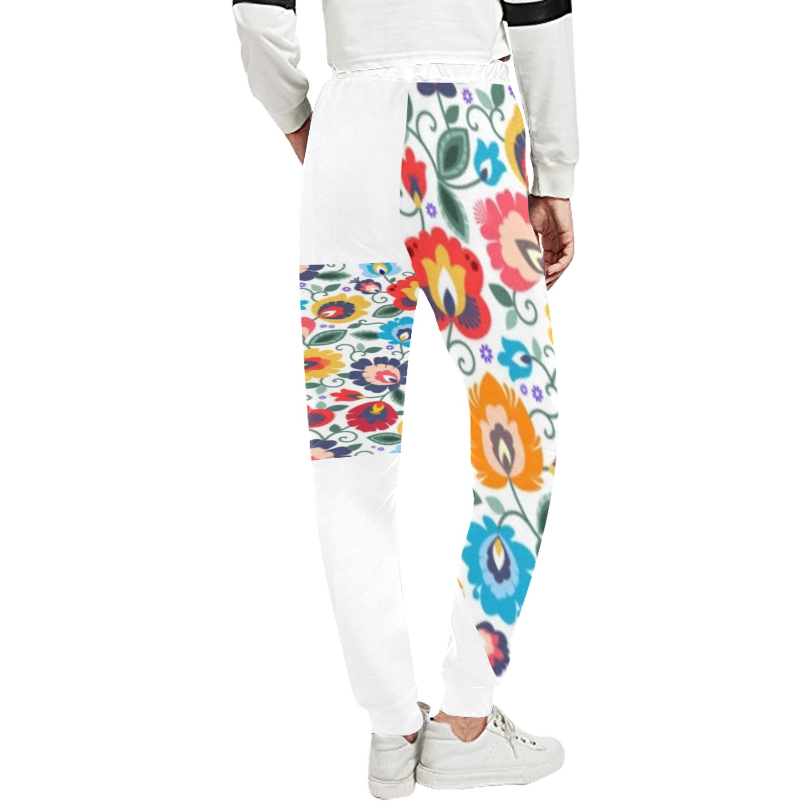 DIONIO Clothing - Women's Sweatpants (Flower 3 White) Unisex All Over Print Sweatpants (Model L11)