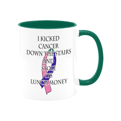 Thyroid Cancer Bully Custom Inner Color Mug (11oz)
