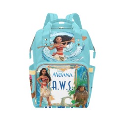 Moana bookbag Multi-Function Diaper Backpack/Diaper Bag (Model 1688)