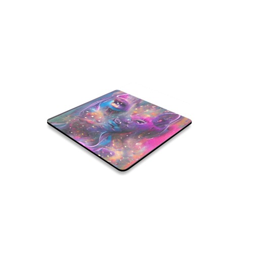 Tiger_Nebula_TradingCard Square Coaster