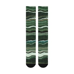 Camo brushstrokes green 3 Over-The-Calf Socks