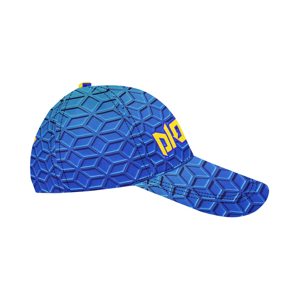 DIONIO Clothing - IRON SOLDIER CAP (Blue & Yellow) All Over Print Dad Cap C (6-Pieces Customization)