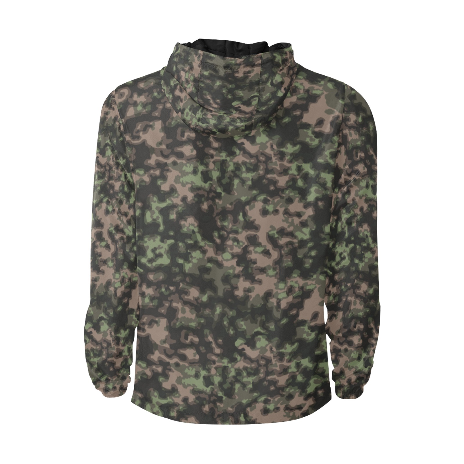 German WWII Rauchtarn Spring Camouflage All Over Print Quilted Windbreaker for Men (Model H35)