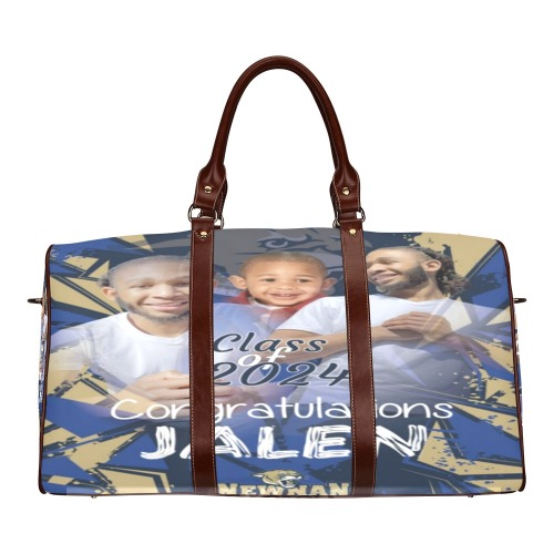 Jalen Grad bag Brown Handles Waterproof Travel Bag/Small (Model 1639)