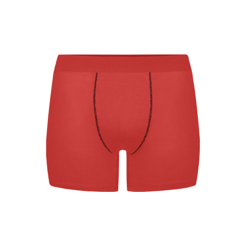 RED Men's Boxer Briefs with Custom Inner Pocket & Waistband (Model L34)