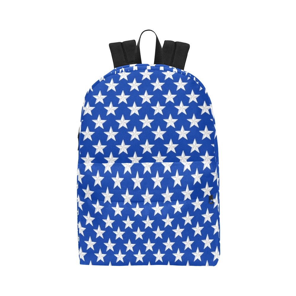 Blue and White Stars Unisex Classic Backpack (Model 1673)