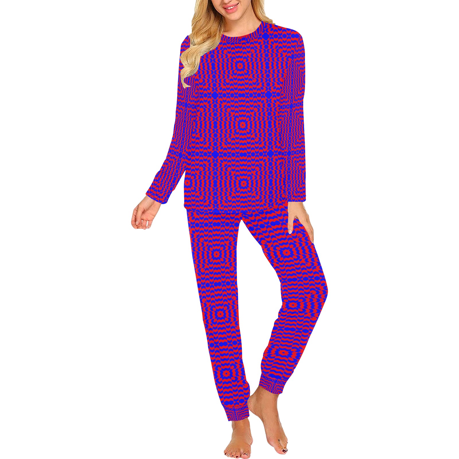 pattern (4) Women's All Over Print Pajama Set