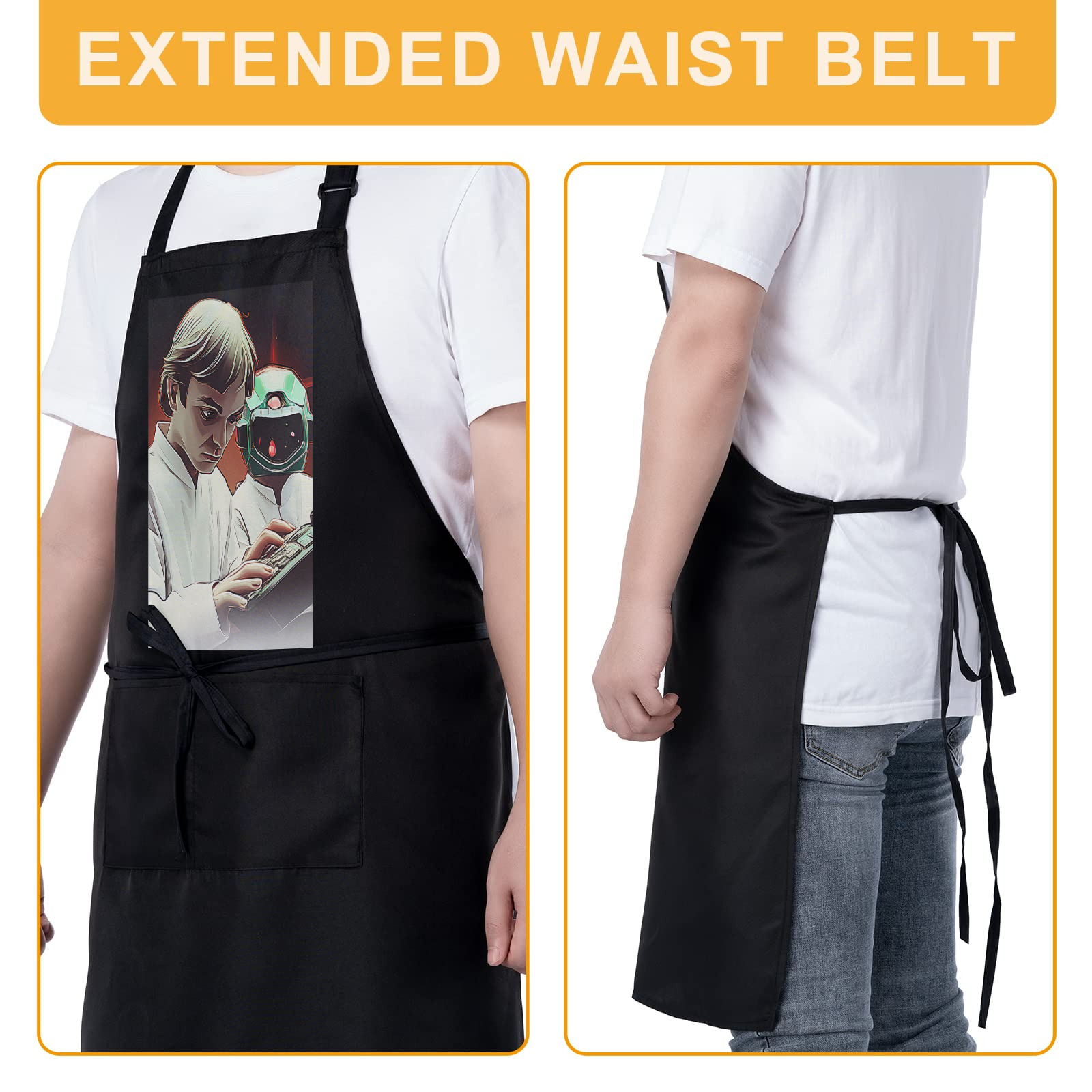 Cosmic Collaboration Waterproof Apron for Men