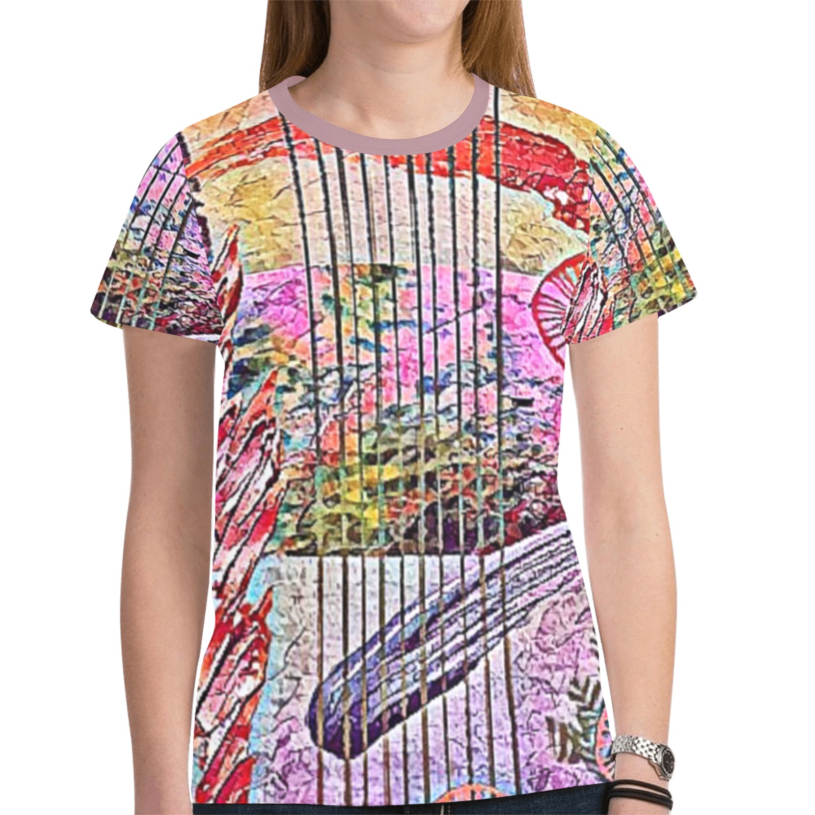 Splat Woman's Top New All Over Print T-shirt for Women (Model T45)