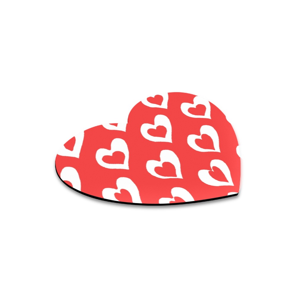 heart within a heart Heart-shaped Mousepad