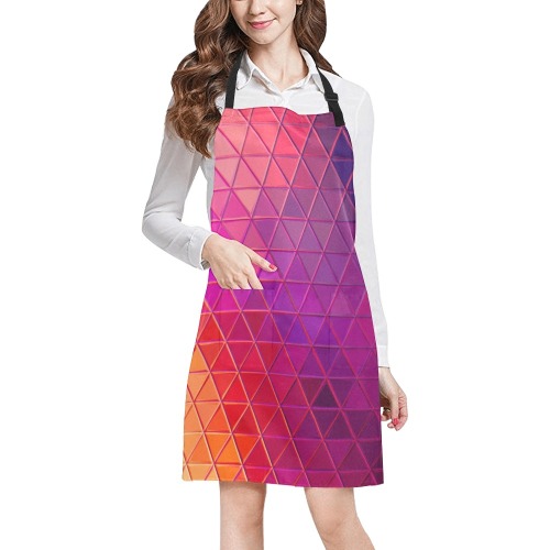 mosaic triangle 5 All Over Print Apron