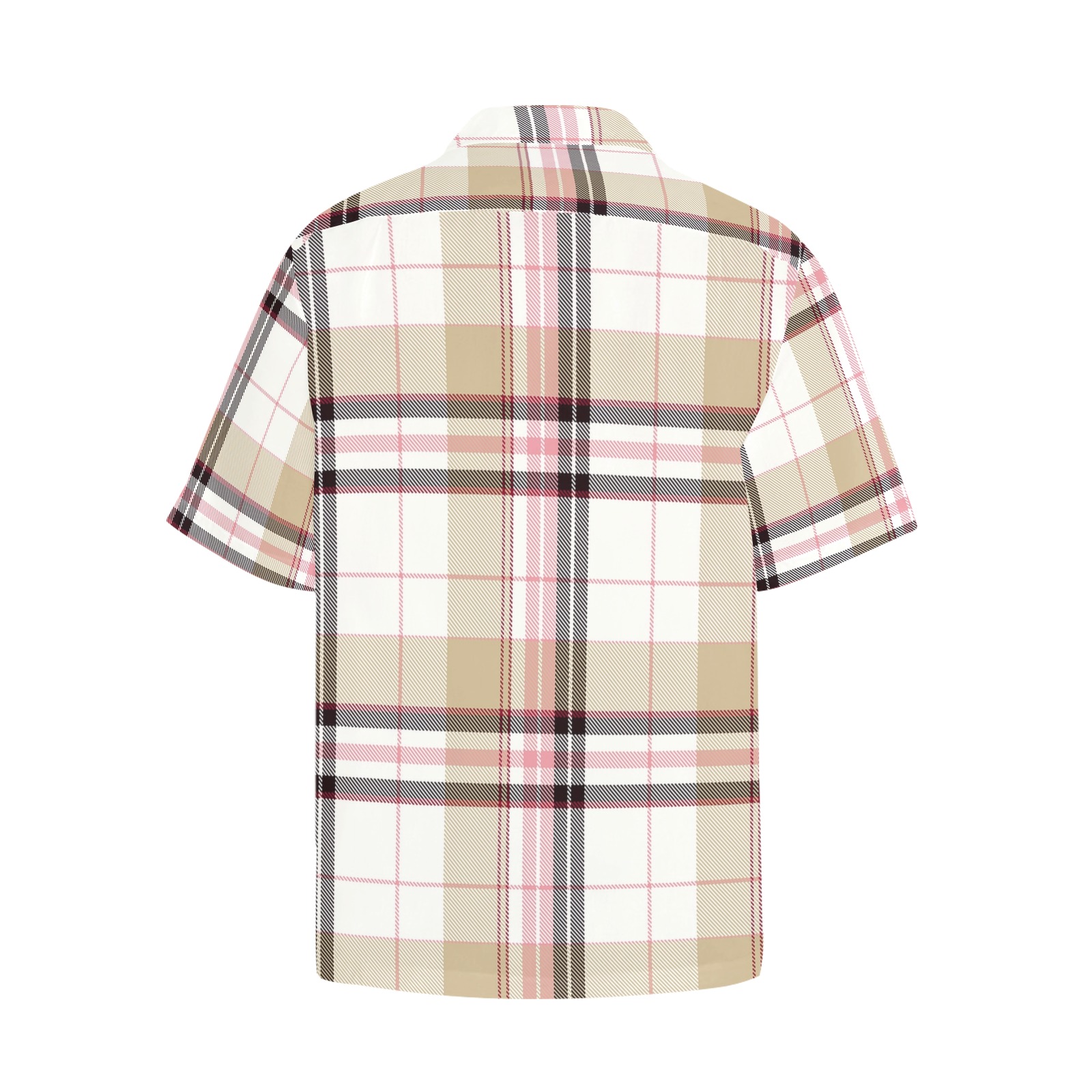 checks (35) Hawaiian Shirt with Chest Pocket (Model T58)