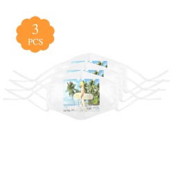 Aloha 01 3D Mouth Mask with Drawstring (Pack of 3) (Model M04)