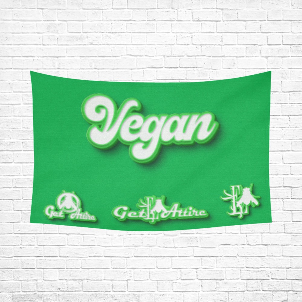 Vegan Collectable Fly Cotton Linen Wall Tapestry 90"x 60"