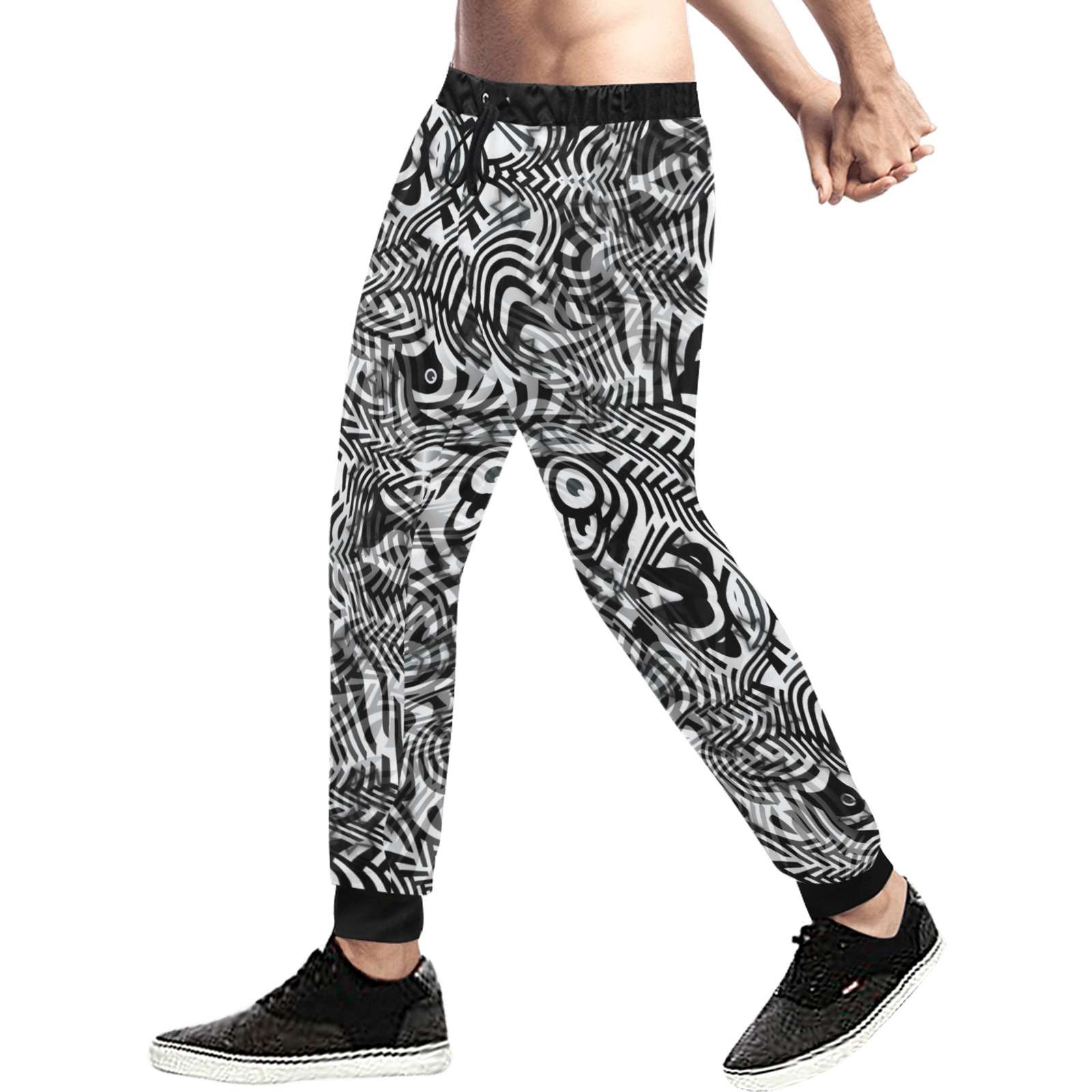 Zebra by Artdream Men's All Over Print Sweatpants (Model L11)