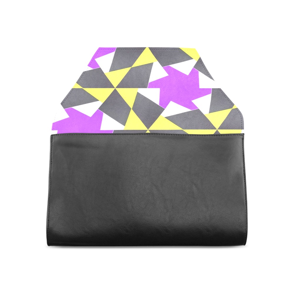 Retro geometric colorful 7D Clutch Bag (Model 1630)