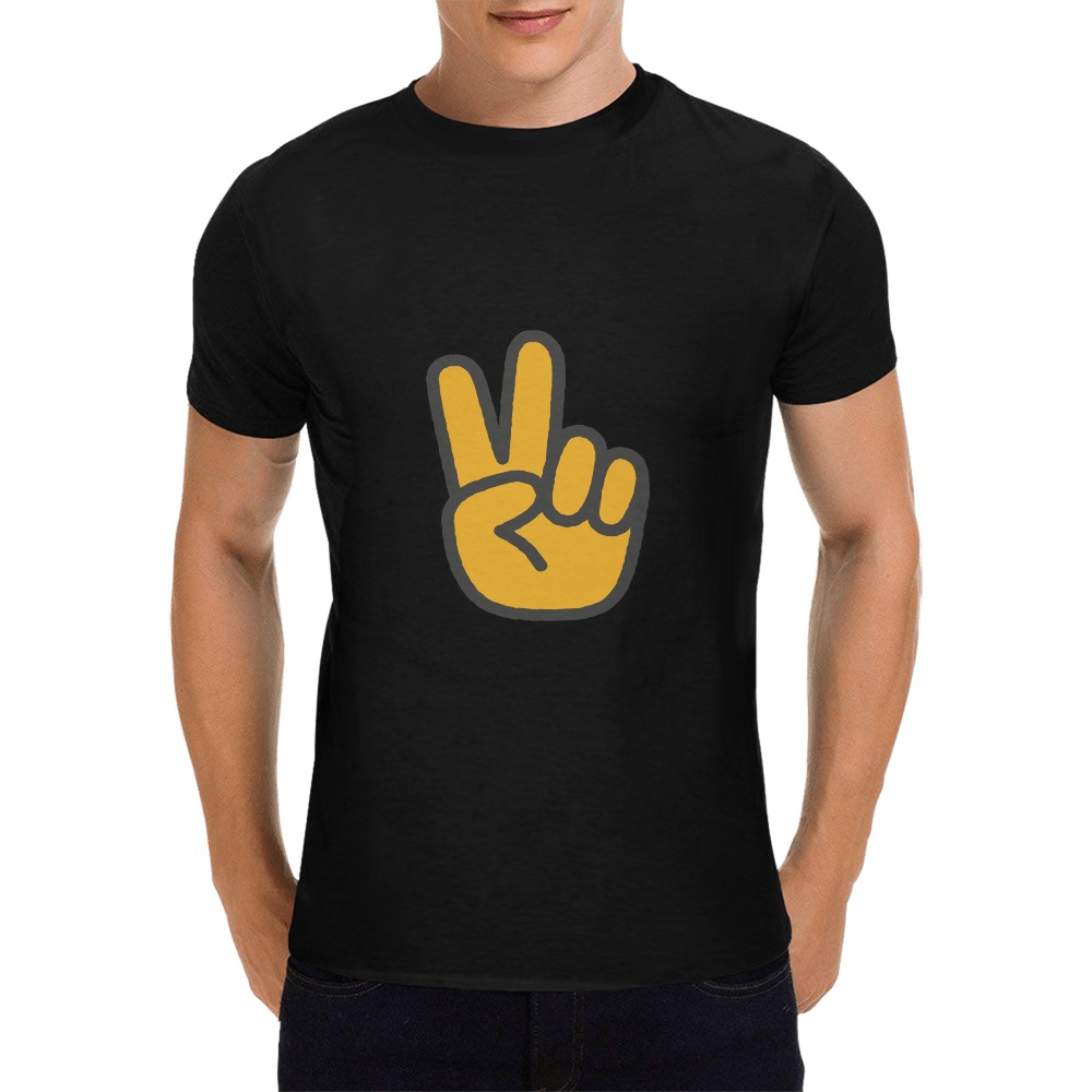 Peace Men's T-Shirt in USA Size (Front Printing Only)