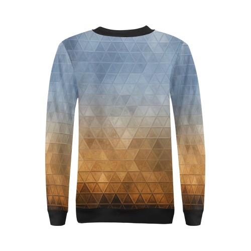 mosaic triangle 20 All Over Print Crewneck Sweatshirt for Women (Model H18)