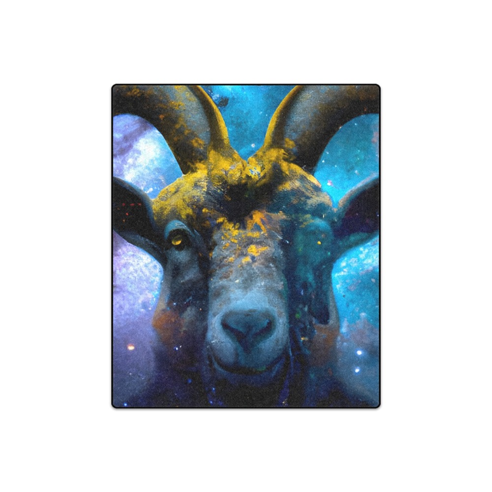 Painted Goat Blanket 50"x60"