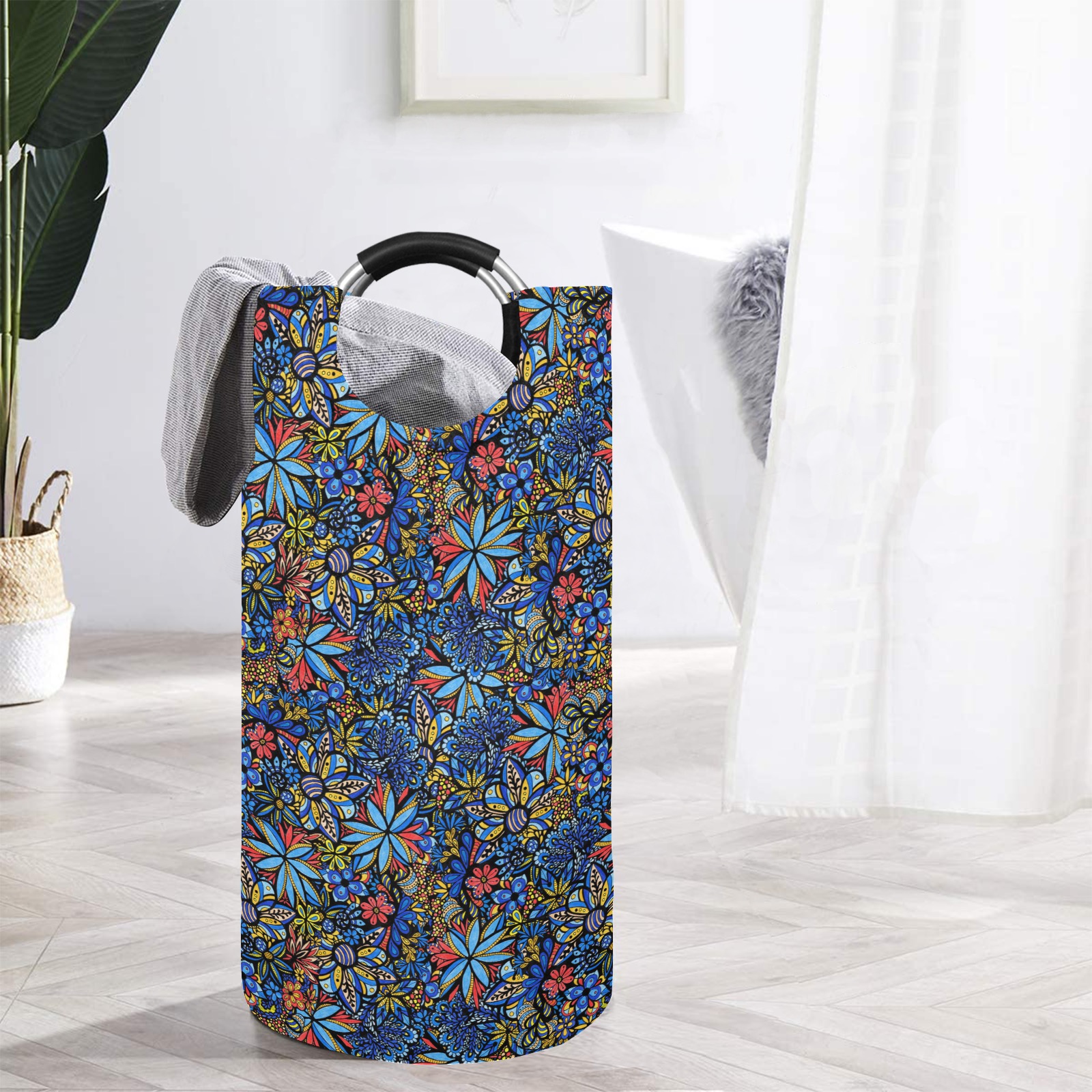 Talavera Bouquet - Small Pattern Round Laundry Bag