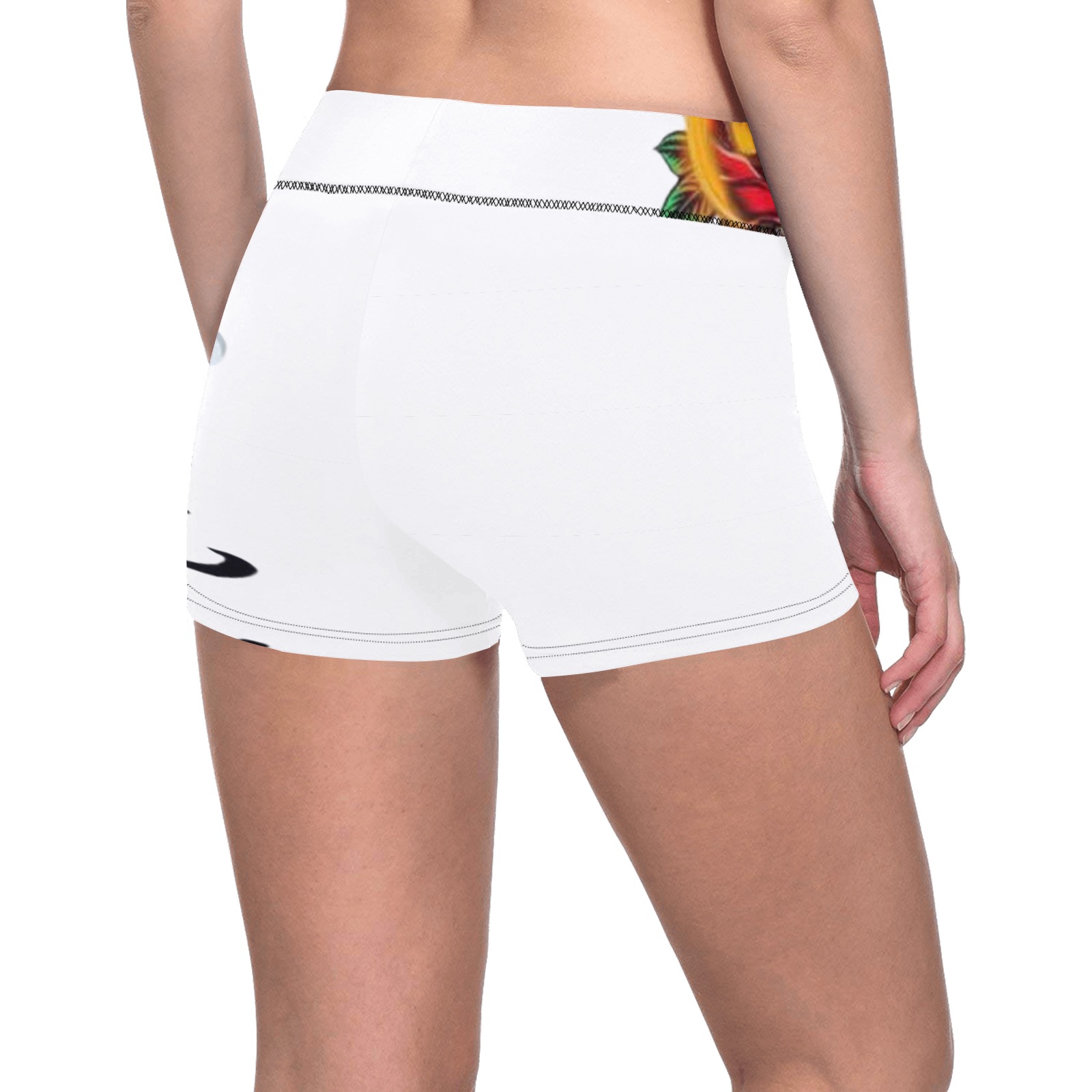 Aromatherapy Apparel Graphic Short leggings White Women's All Over Print Short Leggings (Model L28)
