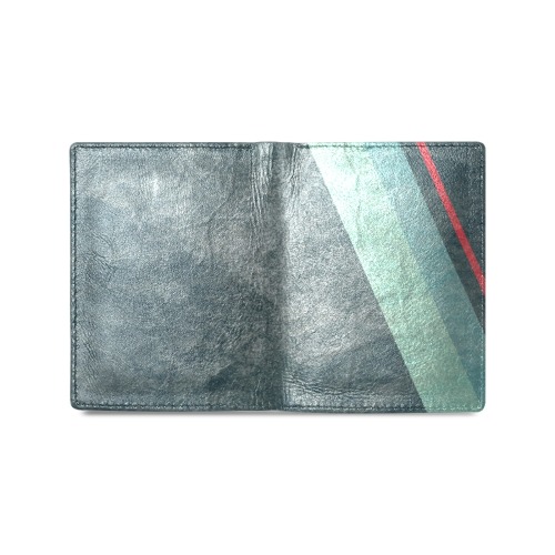 Distressed Emerald City Wallet Men's Leather Wallet (Model 1612)