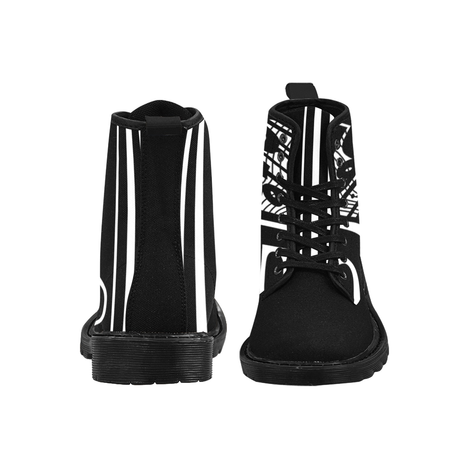 Eph 4-16 Boots Men Martin Boots for Men (Black) (Model 1203H)
