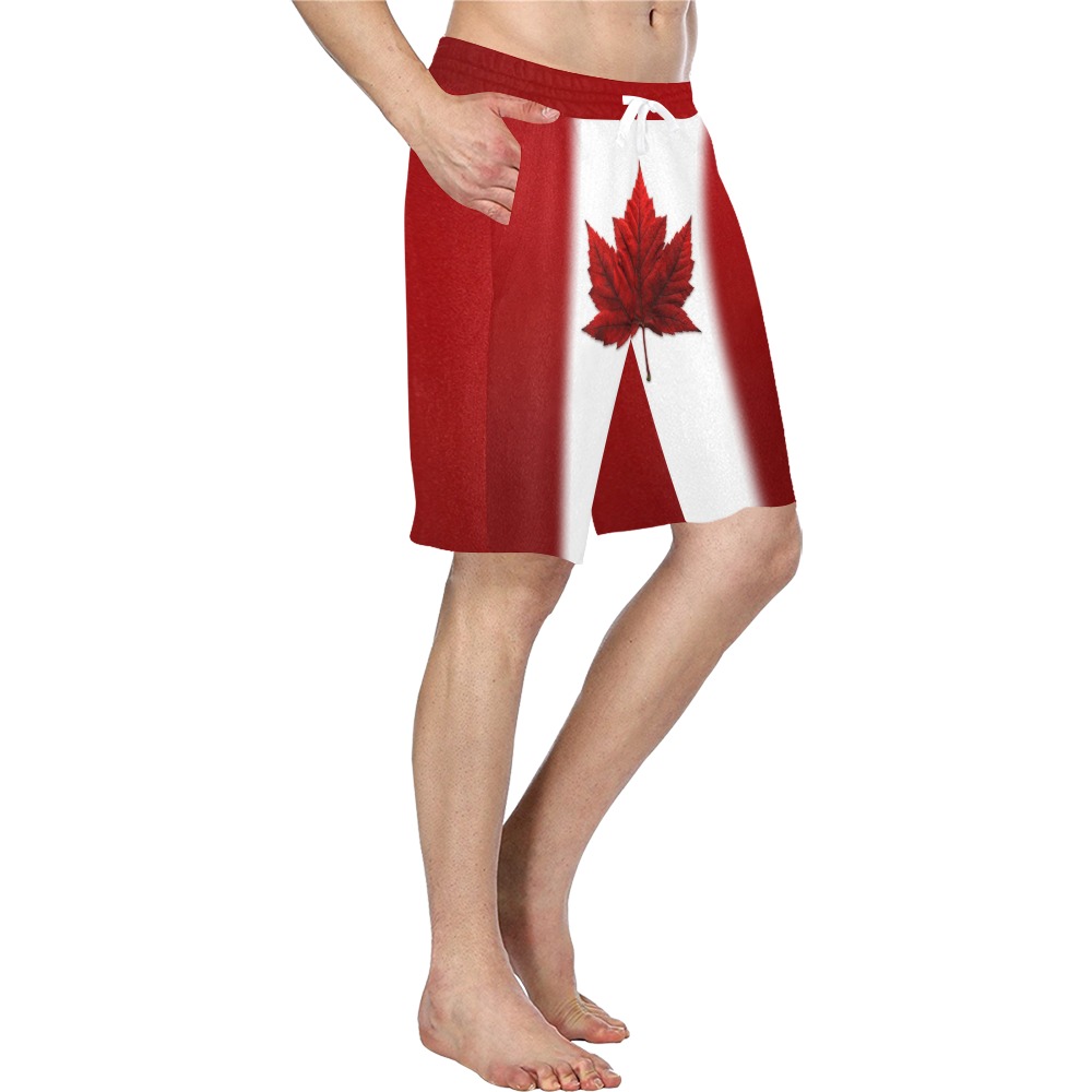 Canada Flag Shorts Men's All Over Print Casual Shorts (Model L23)