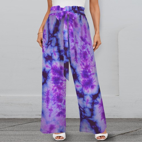 tie dye in shades of blue and purple