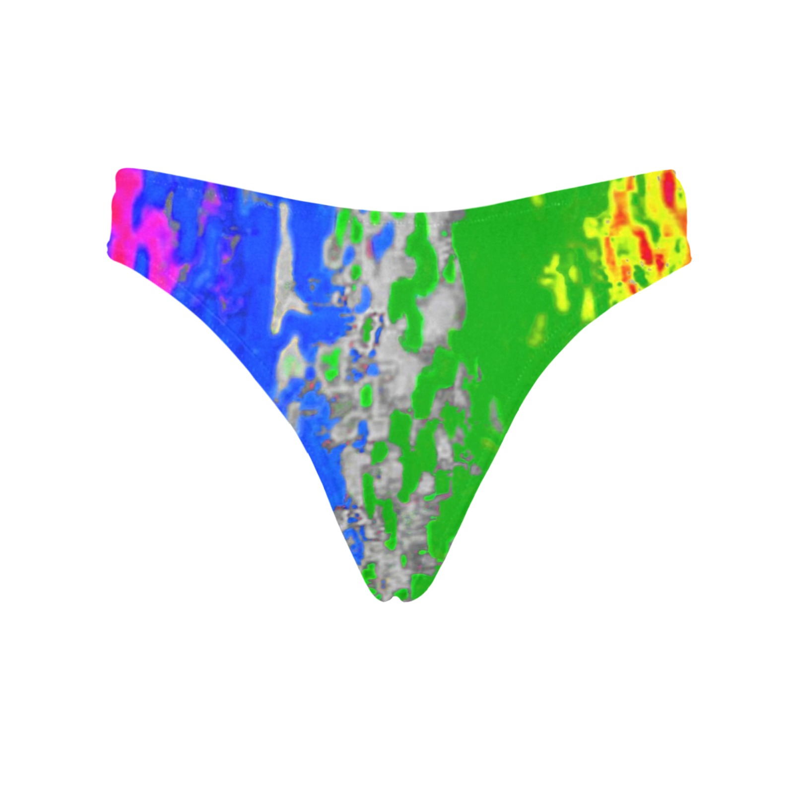 fractal Abstract small Women's All Over Print Thongs (Model L30)