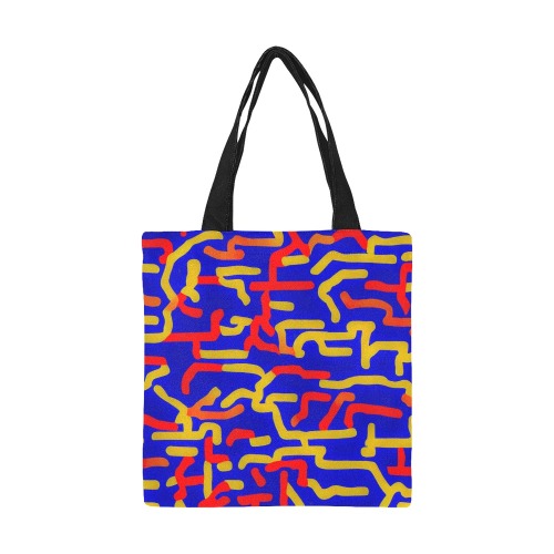 Worms All Over Print Canvas Tote Bag/Small (Model 1697)