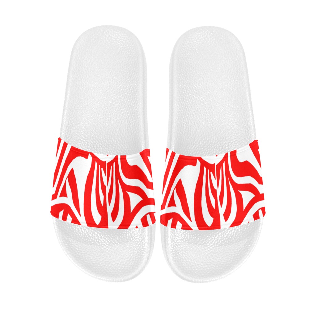 aaa red w Men's Slide Sandals (Model 057)