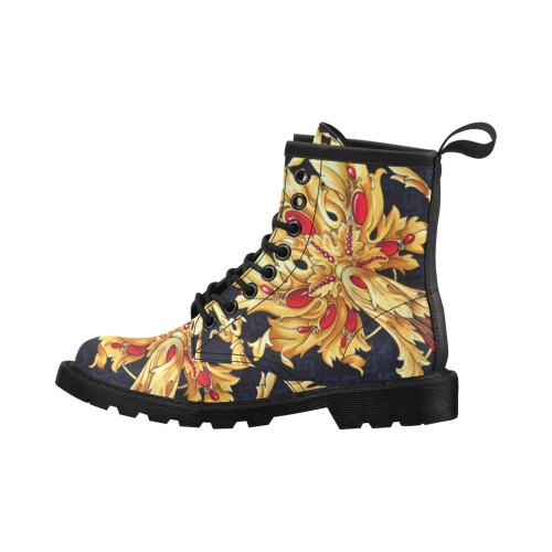 T & R Self Red, Gold, and black Boots