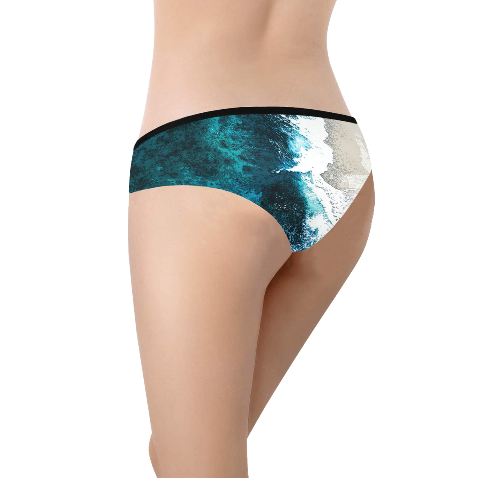 Ocean And Beach Women's Hipster Panties (Model L33)