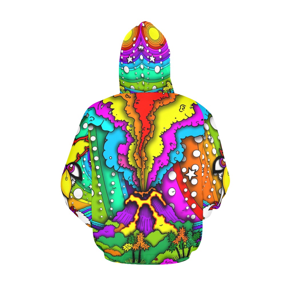 ITEM 36 _ TINY ISLAND - HOODIE All Over Print Hoodie for Women (USA Size) (Model H13)