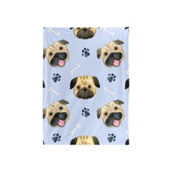 Pug Baby Blanket - Large Baby Blanket 40"x50"