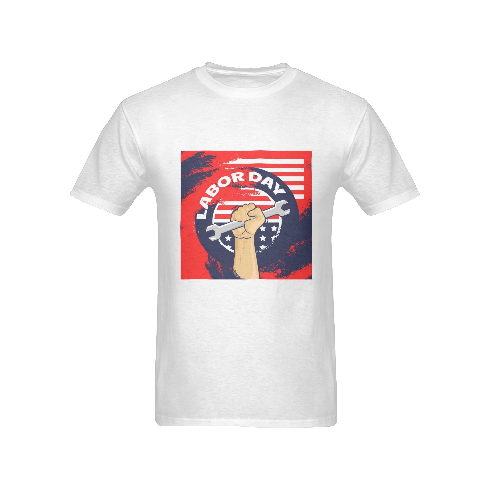 Happy Labor Day Men's T-Shirt in USA Size (Front Printing Only)