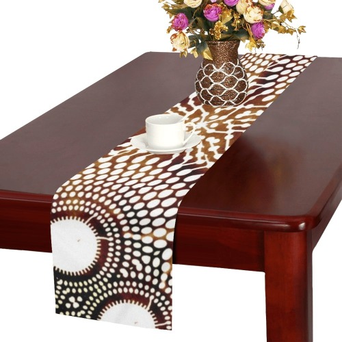AFRICAN PRINT PATTERN 4 Table Runner 16x72 inch
