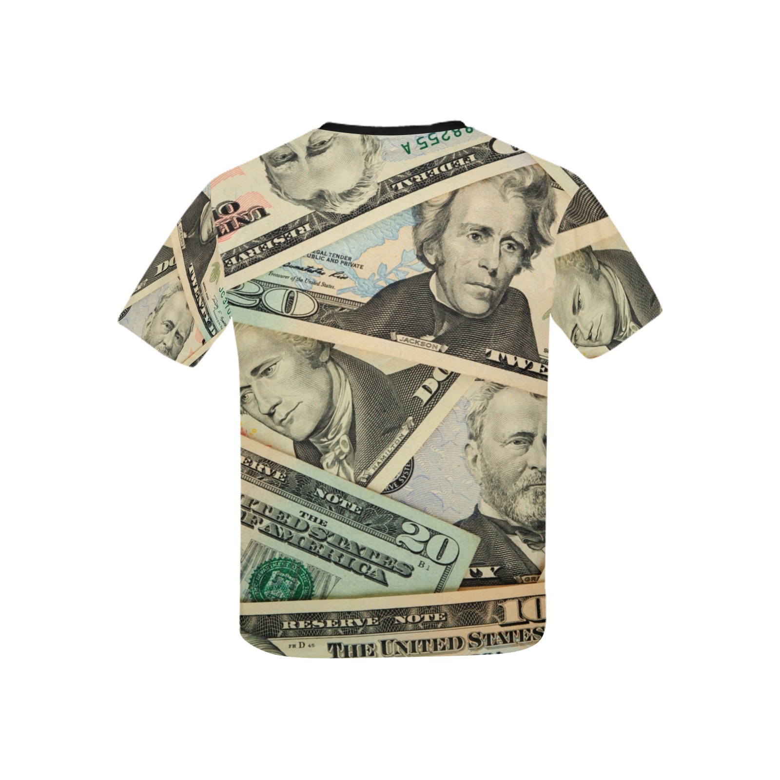 US PAPER CURRENCY Kids' All Over Print T-shirt (USA Size) (Model T40)