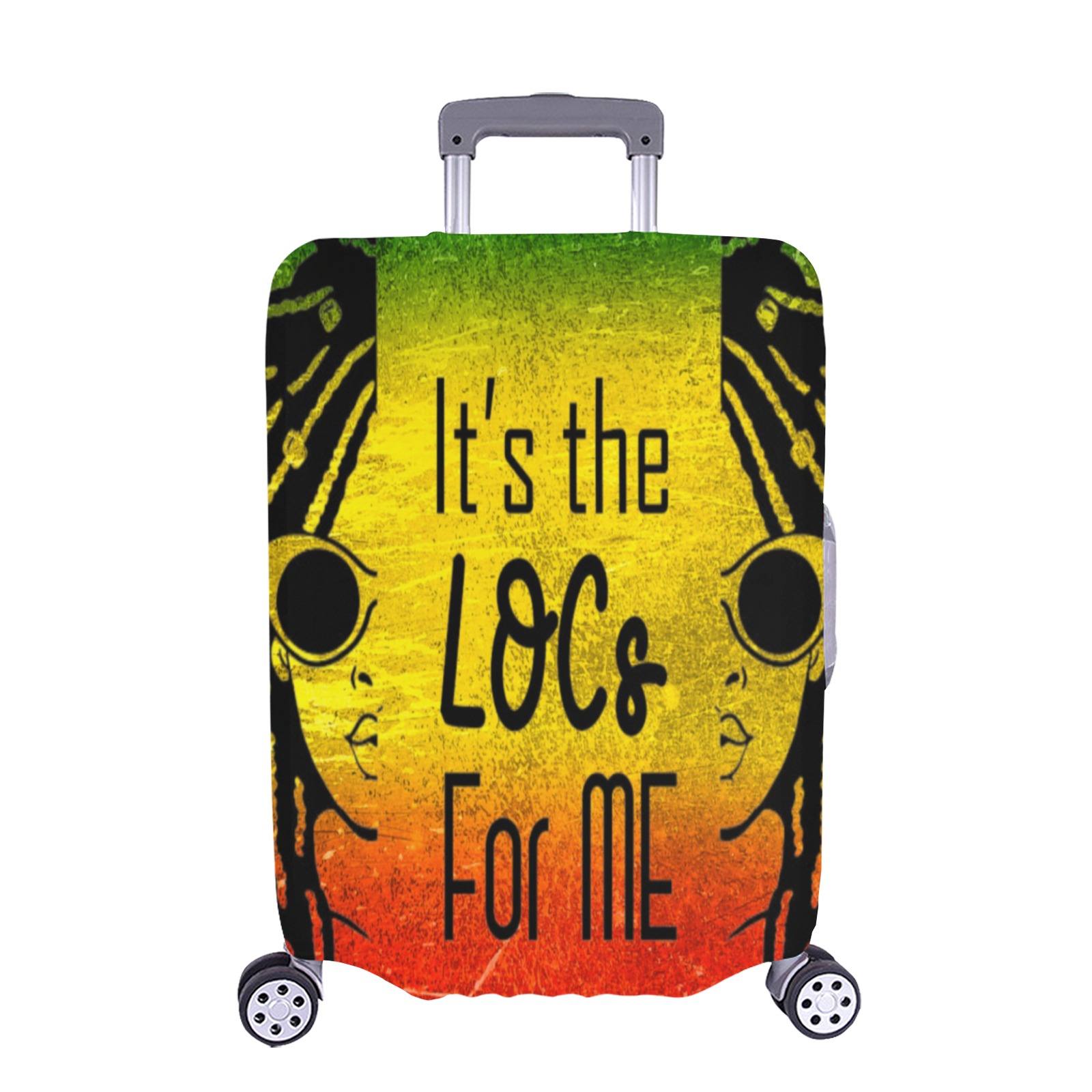 IT'S THELOCS FOR ME (2FACE) Luggage Cover/Extra Large 28"-30"