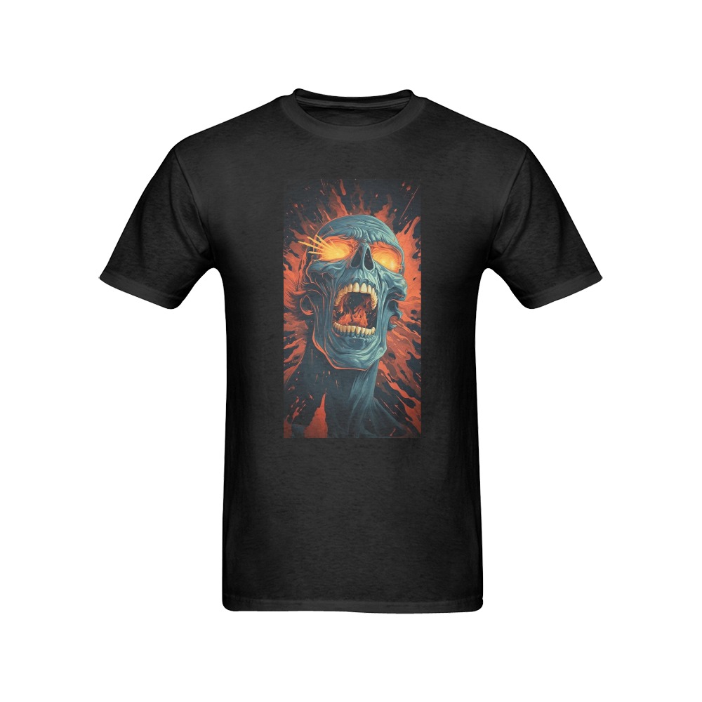 Skull Men's T-Shirt in USA Size (Front Printing Only)