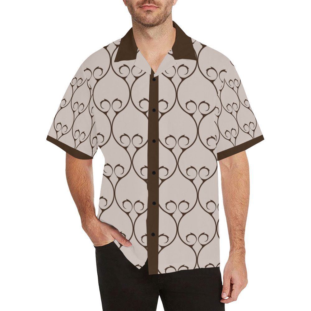 Arabic ornate patterns Hawaiian Shirt (Model T58)