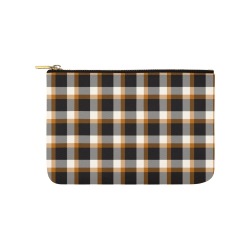 Classic Plaid (Tan) Carry-All Pouch 9.5''x6''