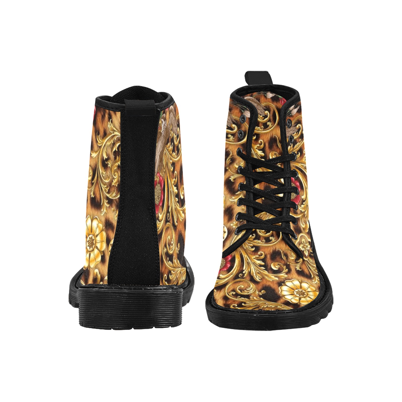 Primal Shade Martin Boots for Women (Black) (Model 1203H)