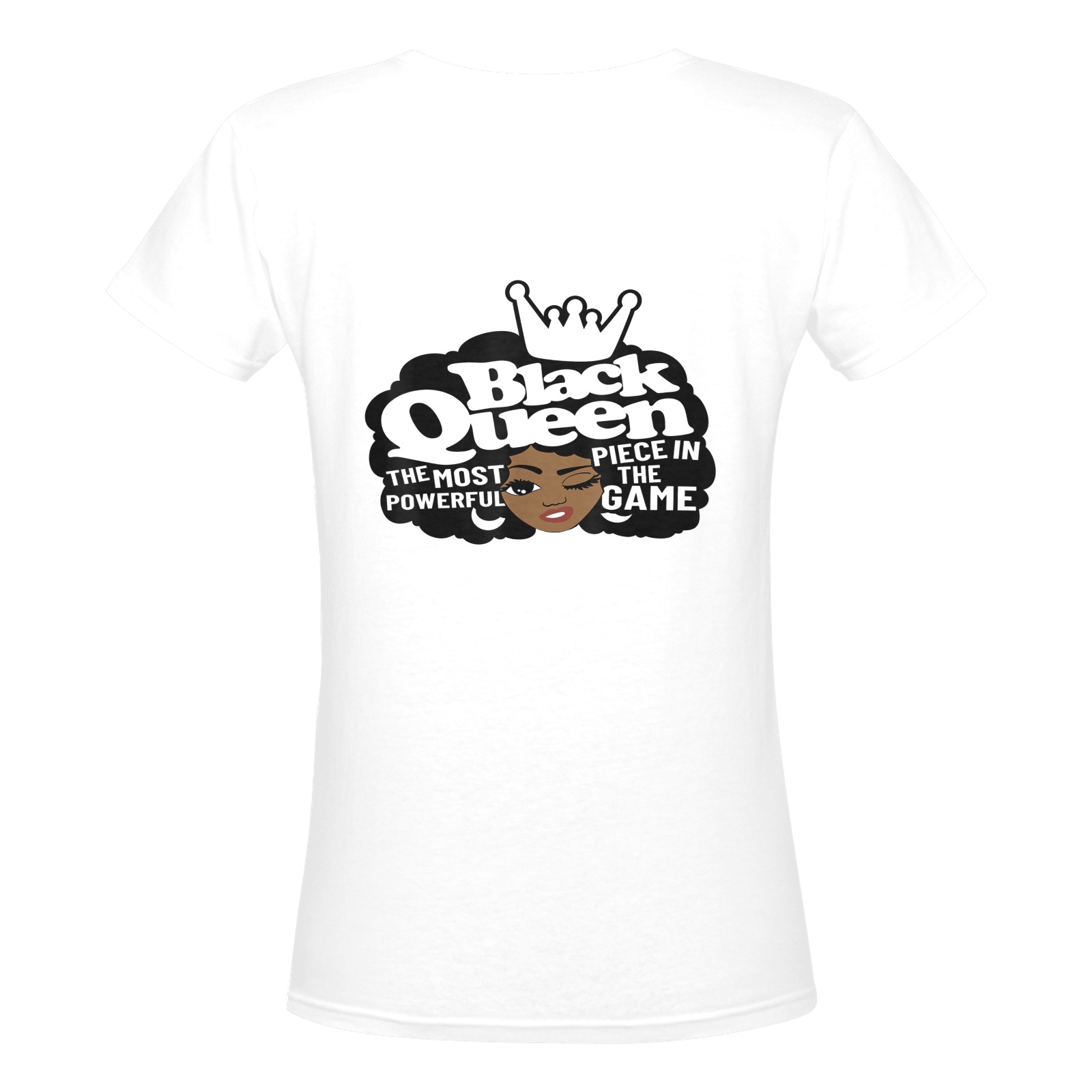 BQM Tees Women's Deep V-neck T-shirt (Model T19)