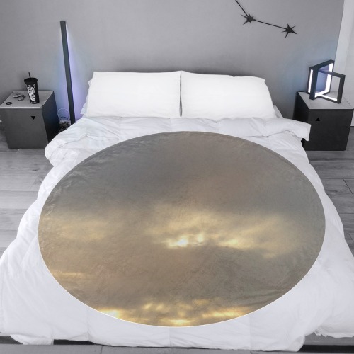 Cloud Collection Circular Ultra-Soft Micro Fleece Blanket 60"