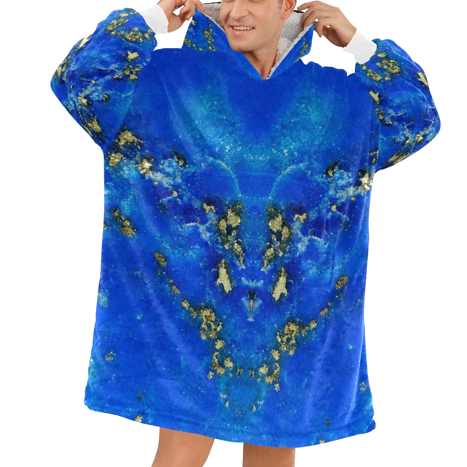 Lapis large Blanket Hoodie for Men