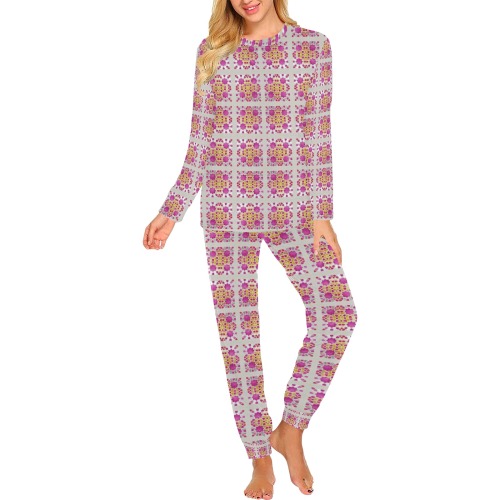 pattern (9) Women's All Over Print Pajama Set
